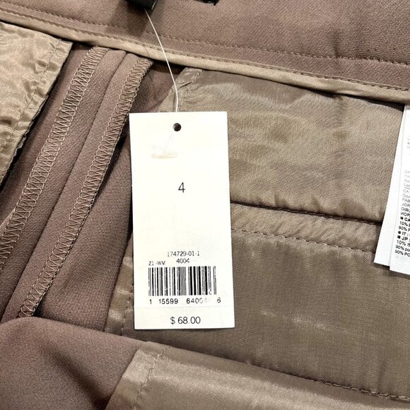 Banana Republic NWT Tie Detail and Lace Trim Shorts Brown Size 4 - Picture 4 of 10